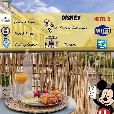 Le Bleu, Tres Bien Situe 1Mn Centre Commerciale, Disney Parking Gratuit Serris Ngoại thất bức ảnh