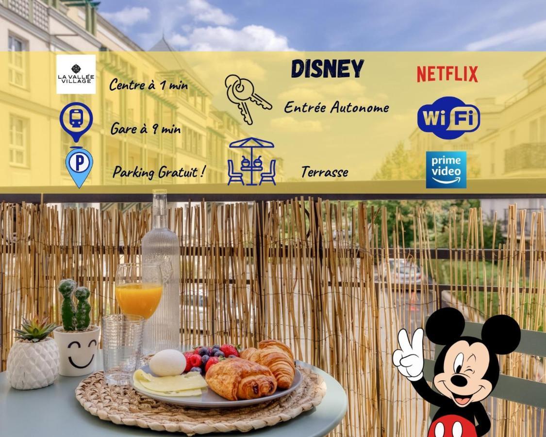 Le Bleu, Tres Bien Situe 1Mn Centre Commerciale, Disney Parking Gratuit Serris Ngoại thất bức ảnh